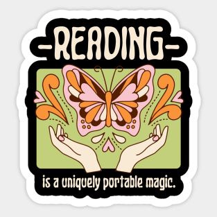 Reading Is A Uniquely Portable Magic Sticker